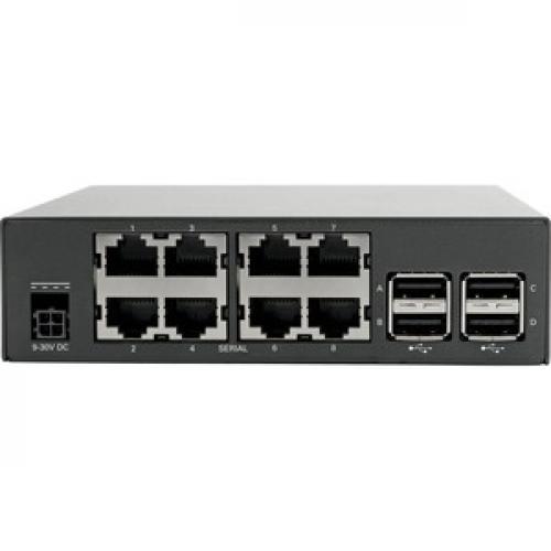 Tripp Lite By Eaton 8 Port Console Server With Dual GbE NIC, 4Gb Flash And 4 USB Ports Rear/500