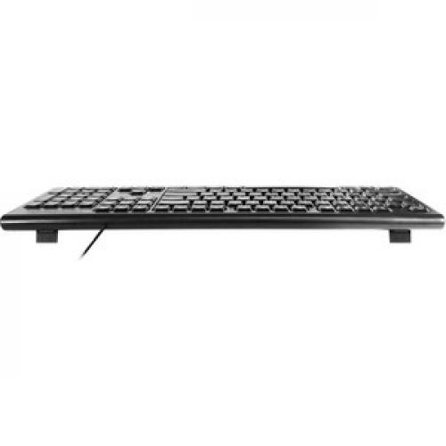 Macally Black 104 Key Full Size USB Keyboard For Mac Rear/500