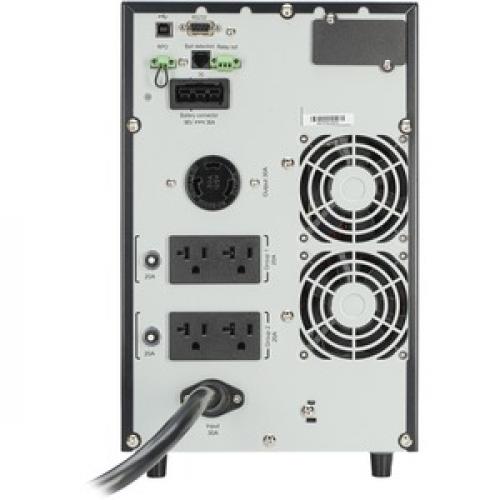 Eaton 9SX 3000VA 2700W 120V Online Double Conversion UPS   4 NEMA 5 20R, 1 L5 30R Outlets, Cybersecure Network Card Option, Extended Run, Tower Rear/500