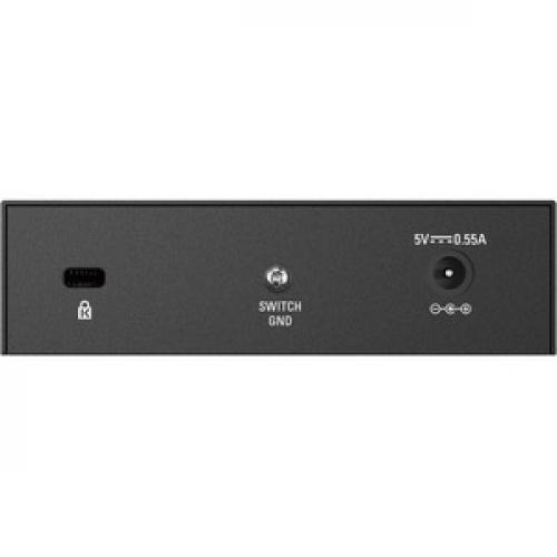 D Link DES 105 5 Port 10/100 Unmanaged Metal Desktop Switch Rear/500