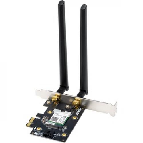 Asus PCE AX3000 IEEE 802.11ax Bluetooth 5.0 Wi Fi/Bluetooth Combo Adapter Rear/500