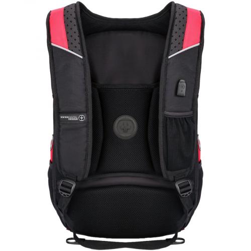 Swissdigital Design Anti Bacterial Black And Red Backpack Travel Kit J14 41 Rear/500