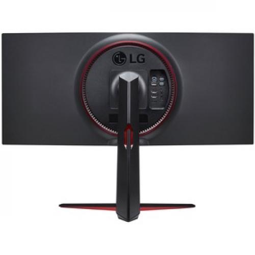 LG UltraGear 34GN85B B 34" Class UW QHD Curved Screen Gaming LCD Monitor   21:9   Matte Black Rear/500