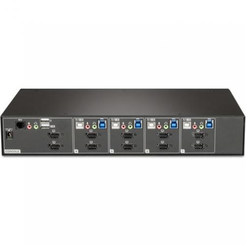 Vertiv Avocent SwitchView Desktop KVM | 4 Port | Dual Head | Universal Connector | TAA Compliant Rear/500