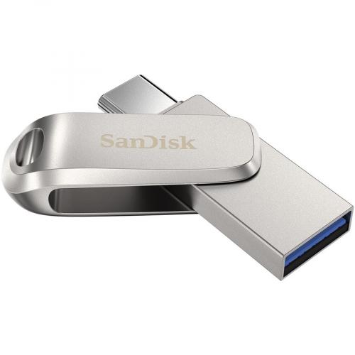 SanDisk Ultra Dual Drive Luxe USB Type C Flash Drive Rear/500