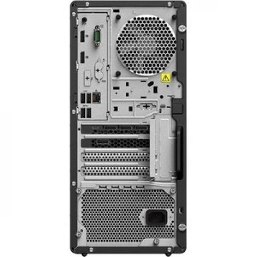 Lenovo ThinkStation P340 30DH00J4US Workstation   1 X Intel Octa Core (8 Core) I7 10700 2.90 GHz   16 GB DDR4 SDRAM RAM   1 TB SSD   Tower   Raven Black Rear/500