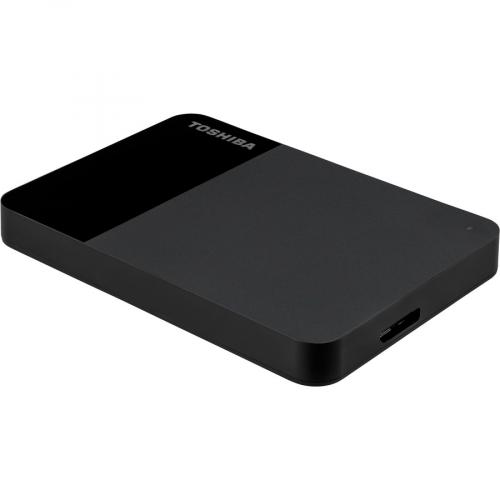 Toshiba Canvio Ready HDTP310XK3AA 1 TB Portable Hard Drive   External   Black Rear/500