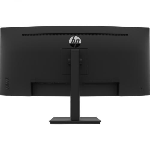 HP P34HC G4 34" Class WQHD Curved Screen LCD Monitor   21:9   Black Rear/500