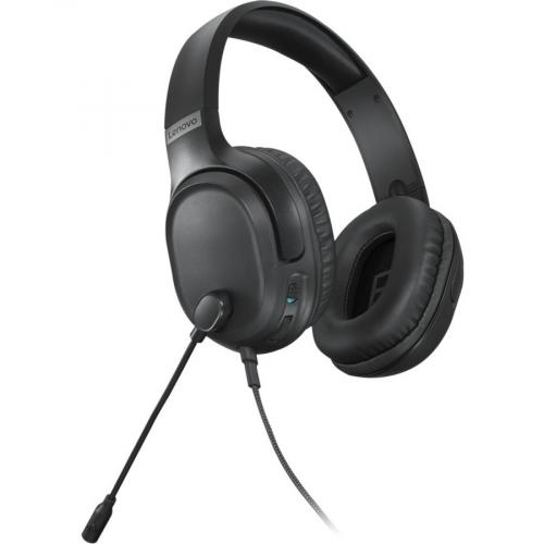 Lenovo IdeaPad Gaming H100 Headset   Soft Padded Ear Cups With Breathable Leatherette   Omni Directional Microphone   Stereo   Wired (3.5mm) Rear/500