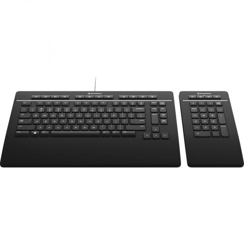 3Dconnexion Keyboard Pro With Numpad, US (QWERTY) Rear/500