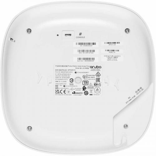 Aruba Instant On AP25 Dual Band 802.11ax 5.30 Gbit/s Wireless Access Point   Indoor Rear/500