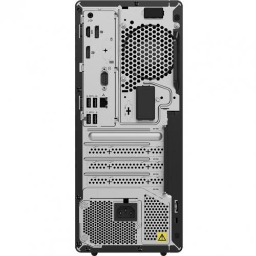 Lenovo ThinkCentre M80t Gen 3 11TE0013US Desktop Computer   Intel Core I5 12th Gen I5 12500 Hexa Core (6 Core) 3 GHz   16 GB RAM DDR5 SDRAM   256 GB NVMe M.2 PCI Express PCI Express NVMe 4.0 X4 SSD   Tower   Black Rear/500