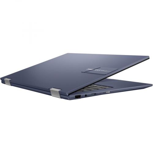 Asus Vivobook Go 14 Flip 14" Touchscreen Convertible Notebook 1366 X 768 HD Intel Celeron N4500 4GB RAM 64GB EMMC Quiet Blue Rear/500