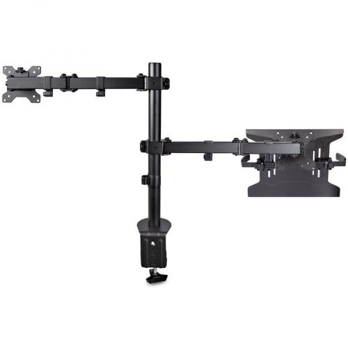 StarTech.com Monitor Arm With VESA Laptop Tray, For A Laptop & Single Display Up To 32" (17.6lb/8kg), Adjustable Desk Laptop Arm Mount Rear/500