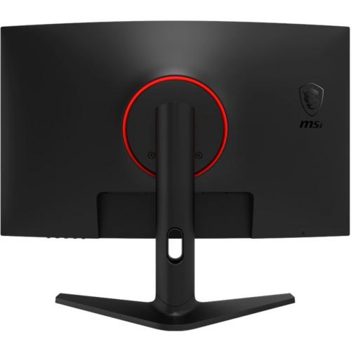 MSI Optix G271C E2 27" Class Full HD Curved Screen Gaming LCD Monitor   16:9   Metallic Black, Red Rear/500