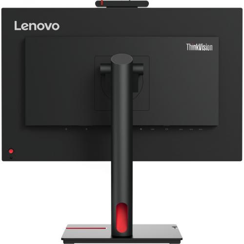 Lenovo ThinkVision T24v 30 24" Class Webcam Full HD LCD Monitor   16:9   Raven Black Rear/500