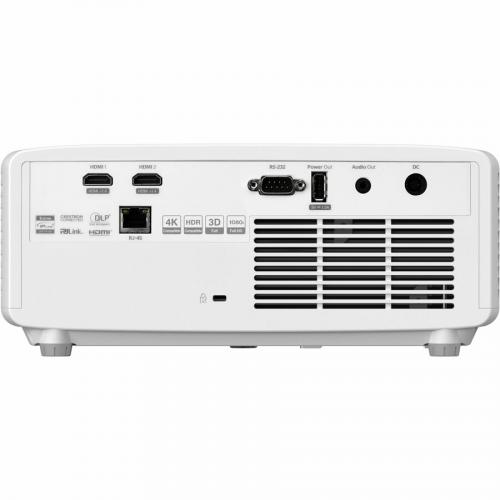 Optoma ZH450ST 3D Short Throw DLP Projector   16:9   Wall Mountable, Portable   White Rear/500