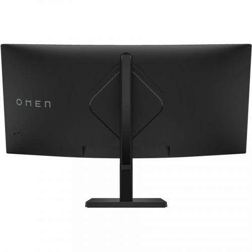 HP OMEN 34c 34" 165Hz WQHD Curved Gaming Monitor   3440 X 1440 WQHD Display @ 165 Hz   1ms GTG Response Time With Overdrive   400 Nit Brightness   AMD FreeSync Premium Technology   Vertical Alignment (VA) Technology Rear/500