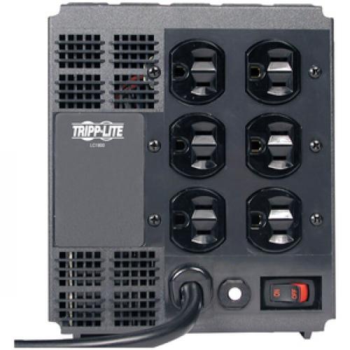 Tripp Lite By Eaton 1800W 120V Power Conditioner With Automatic Voltage Regulation (AVR), AC Surge Protection, 6 Outlets Rear/500
