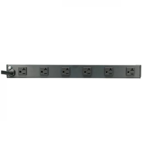 Tripp Lite By Eaton 1U Rack Mount Power Strip, 120V, 20A, L5 20P, 12 Outlets (6 Front Facing, 6 Rear Facing) 15 Ft. (4.57 M) Cord Rear/500