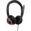 V7 Safe Sound Education K 12 Headset With Microphone, Volume Limited, Antimicrobial, 2m Cable, 3.5mm, Laptop Computer, Chromebook, PC   Black, Red Right/500