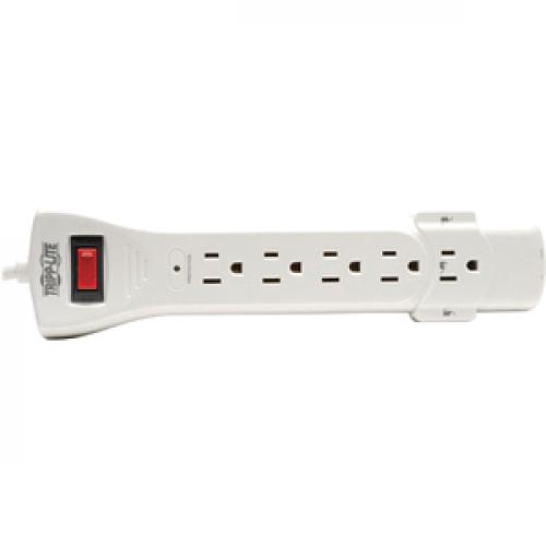 Tripp Lite By Eaton Protect It! 7 Outlet Surge Protector, 12 Ft. (3.66 M) Cord, 1080 Joules, Fax/Modem Protection, RJ11 Right/500