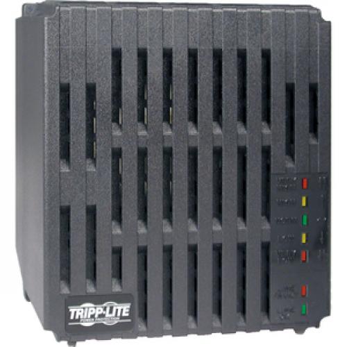 Tripp Lite By Eaton 1200W 120V Line Conditioner   Automatic Voltage Regulator (AVR), AC Surge Protection, 4 Outlets Right/500
