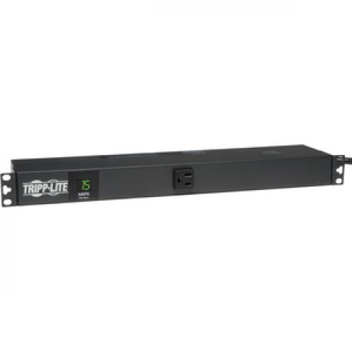 Tripp Lite By Eaton 1.4kW Single Phase Local Metered PDU, 120V Outlets (13 5 15R), 5 15P, 100 127V Input, 15 Ft. (4.57 M) Cord, 1U Rack Mount Right/500