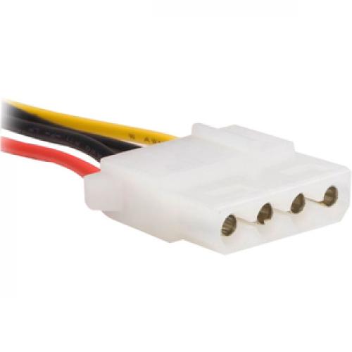 StarTech.com Serial ATA 15 Pin To LP4 Power Cable Adapter W/ 2 Extra LP4 Right/500
