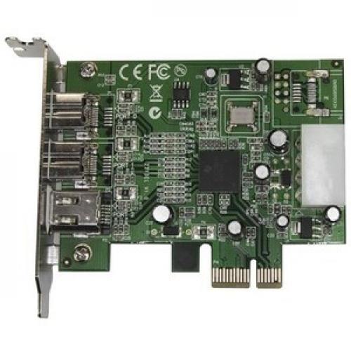 StarTech.com 3 Port 2b 1a LP 1394 PCI Express FireWire Card Right/500