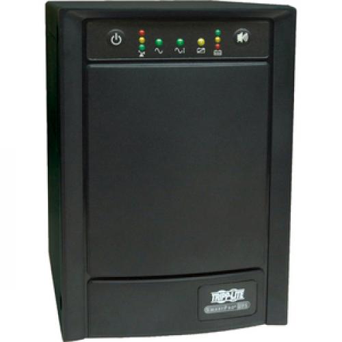 Tripp Lite By Eaton UPS SmartPro 120V 1.5kVA 900W Line Interactive Sine Wave UPS Tower Network Card Options USB DB9 8 Outlets Right/500