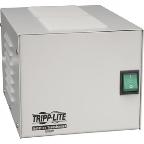 Tripp Lite By Eaton Isolator Series 120V 500W UL 60601 1 Medical Grade Isolation Transformer With 4 Hospital Grade Outlets Right/500