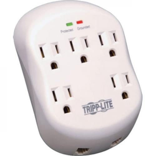 Tripp Lite By Eaton Protect It! 5 Outlet Surge Protector, Direct Plug In, 1080 Joules, 1 Line RJ11 Protection Right/500