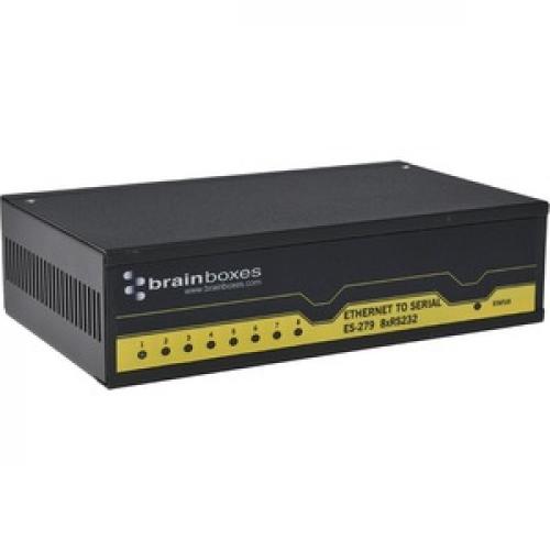Brainboxes 8 Port RS232 Ethernet To Serial Adapter Right/500