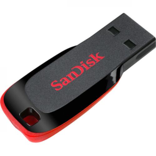 SanDisk Cruzer Blade USB Flash Drive 64GB Right/500