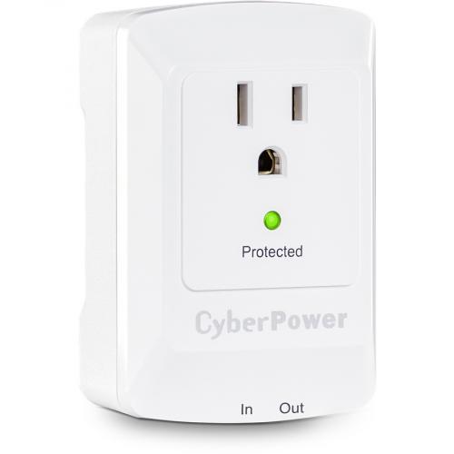 CyberPower CSP100TW Professional 1   Outlet Surge With 900 J Right/500