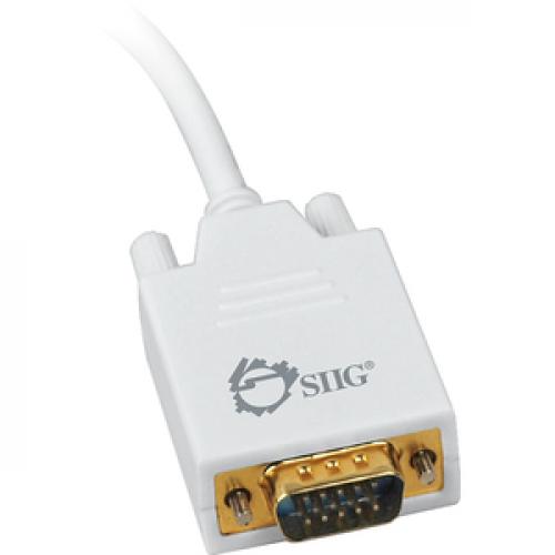SIIG 3ft Mini DisplayPort To VGA Converter Cable (mDP To VGA) Right/500