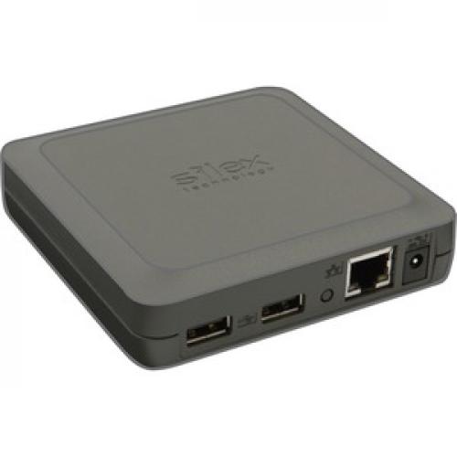 Silex USB Device Server, 2x USB 2.0, 10/100/1000 LAN, US Power Supply Right/500