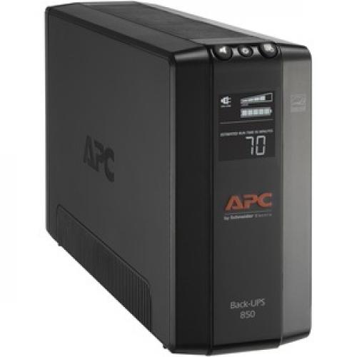 APC By Schneider Electric Back UPS Pro BX850M, Compact Tower, 850VA, AVR, LCD, 120V Right/500
