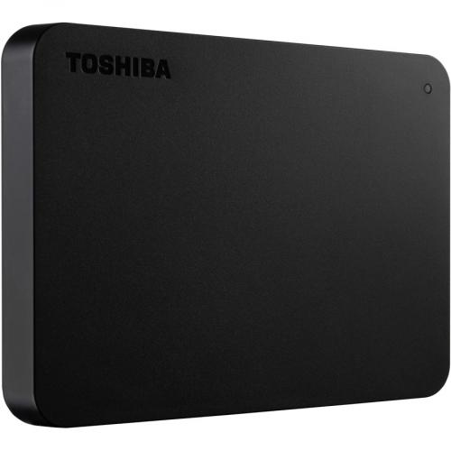Toshiba Canvio Basics 1 TB Hard Drive   External   Black Right/500