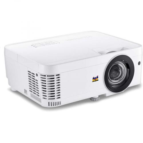 ViewSonic PS600W 3700 Lumens WXGA HDMI Networkable Short Throw Projector For Home And Office Right/500