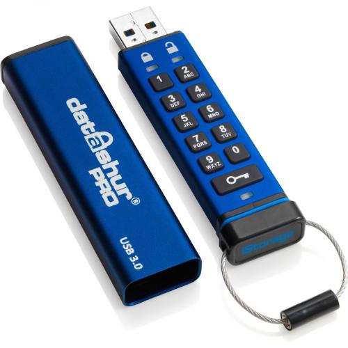 IStorage DatAshur PRO 64GB USB 3.2 (Gen 1) Type A Flash Drive Right/500