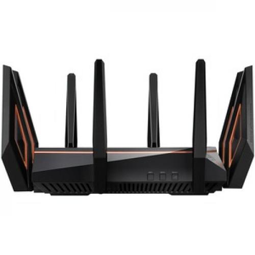 Asus ROG Rapture GT AX11000 Wi Fi 6 IEEE 802.11ax Ethernet Wireless Router Right/500