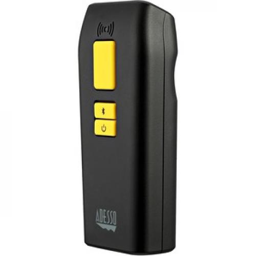 Adesso NuScan 3500TB Bluetooth Antimicrobial Waterproof 2D Barcode Scanner Right/500