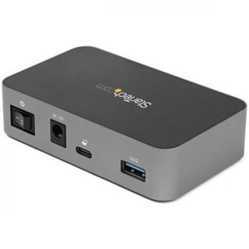 StarTech.com 4 Port USB C Hub   USB 3.2 Gen 2 (10 Gbps)   3x USB A & 1x USB C   Powered   Universal Adapter Included Right/500