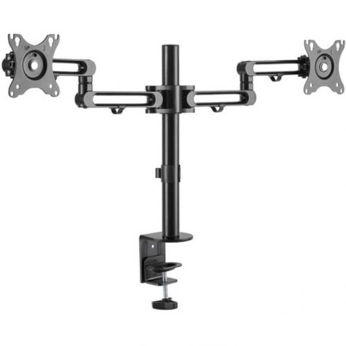 StarTech.com Desk Mount Dual Monitor Arm   Ergonomic VESA Compatible Mount For Up To 32 Inch Displays   Desk / C Clamp   Articulating Right/500