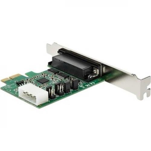 StarTech.com 4 Port PCI Express RS232 Serial Adapter Card   PCIe To Serial DB9 RS 232 Controller Card   16950 UART   Windows/Linux Right/500
