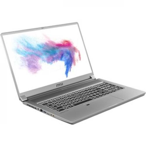 MSI Creator 17 A10SFS 254 17.3" Gaming Notebook   3840 X 2160   Core I7 I7 10875H   32 GB RAM   1 TB SSD   Space Gray With Silver Diamond Cut Right/500