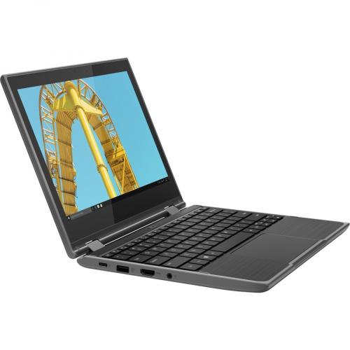 Lenovo 300e Windows 2nd Gen 81M9007UUS 11.6" Touchscreen 2 In 1 Notebook   HD   1366 X 768   Intel Celeron N4120 Quad Core (4 Core) 1.10 GHz   4 GB Total RAM   128 GB SSD   Gray Right/500