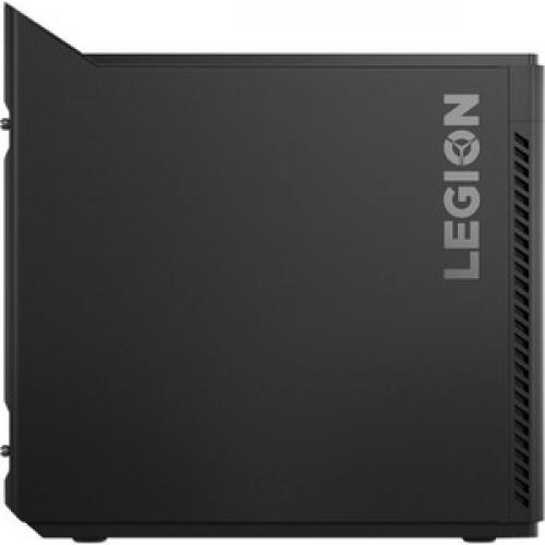 Lenovo Legion T5 28IMB05 90NC007LUS Gaming Desktop Computer   Intel Core I5 10th Gen I5 10400F Hexa Core (6 Core) 2.90 GHz   16 GB RAM DDR4 SDRAM   1 TB SSD   Tower   Black Right/500